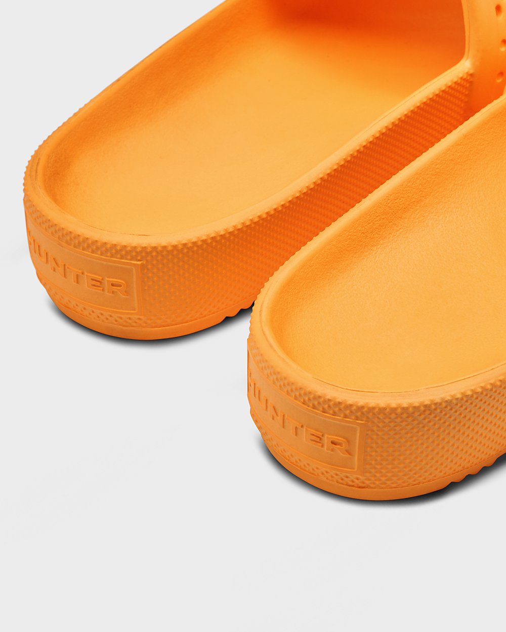 Womens Slides - Hunter Original Lightweight Moulded (74QFUMOXR) - Orange